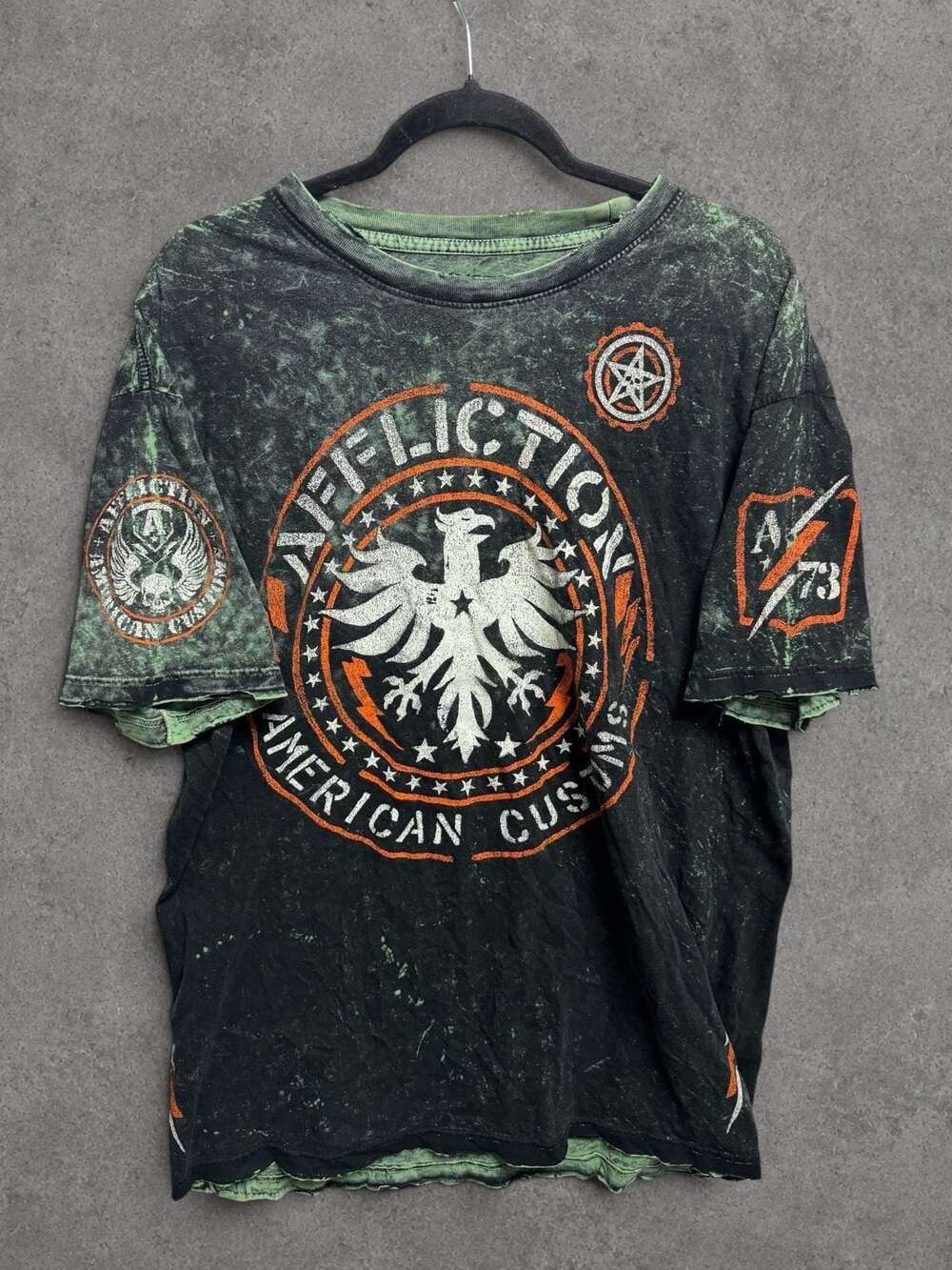 Affliction American Customs Reversible Graphic T-Shirt - Live Fast